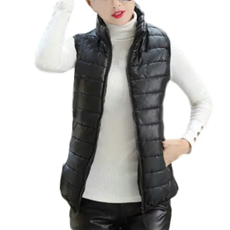 Fashion Solid Color Women Vest Jacket Winter Warm Long 2019 New Trend Stand Collar Parka Coat Plus Size Ladies Coat For Girls
Fashion Solid Color Women Vest Jacket Winter Warm Long 2019 New Trend Stand Collar Parka Coat Plus Size Ladies Coat For Girls