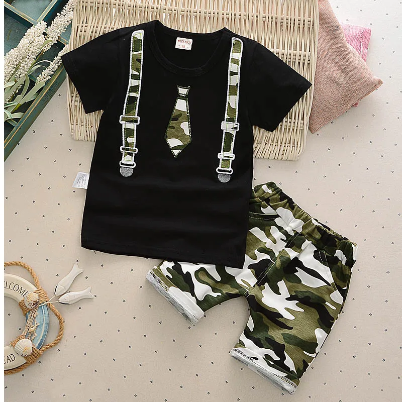 New Fashion Summer Children Clothing Sets Baby Boys Clothes kids Cotton Tops camouflage Shorts Infant casual Outfit Costumes
New Fashion Summer Children Clothing Sets Baby Boys Clothes kids Cotton Tops camouflage Shorts Infant casual Outfit Costumes