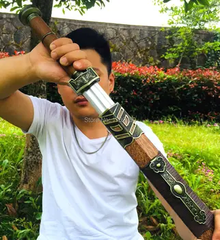 Handmade Chinese KungFu Dao Sword Sharp 1095 High Carbon Steel Double Groove Blade Han Dynasty Saber Swords RuYi Battle Jian
Handmade Chinese KungFu Dao Sword Sharp 1095 High Carbon Steel Double Groove Blade Han Dynasty Saber Swords RuYi Battle Jian
