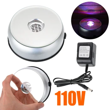 7 LED Light Rotary Stand Base Plastic Crystal Cube Display Base Holder 4 Multicolor Bulbs Light Accessory silver MAYITR
7 LED Light Rotary Stand Base Plastic Crystal Cube Display Base Holder 4 Multicolor Bulbs Light Accessory silver MAYITR