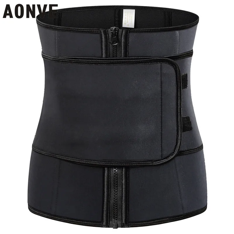 Aonve Women Waist Trainer Belt Sweat Steel Bones Tummy Shaper Plus Size Slimming Shapewear Faja Moldeadora Mujer | Женская одежда