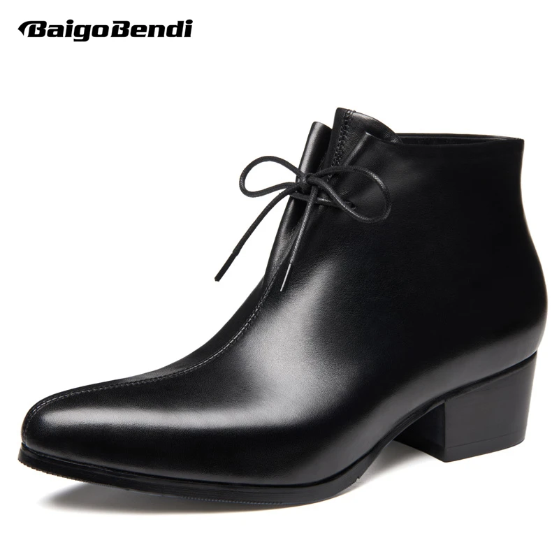 US 5-10 Pointed Toe Wedding Shoes Men Winter Shoes Formal Dress Oxfords Heighten Shoes 5cm High Heels Boots Man
US 5-10 Pointed Toe Wedding Shoes Men Winter Shoes Formal Dress Oxfords Heighten Shoes 5cm High Heels Boots Man