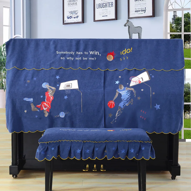 Full Piano Dust Cover with Stool Cover Style Contains Cartoon Blue Space Basketball Slam Dunk Dust-Proof Half Piano Covers
Full Piano Dust Cover with Stool Cover Style Contains Cartoon Blue Space Basketball Slam Dunk Dust-Proof Half Piano Covers