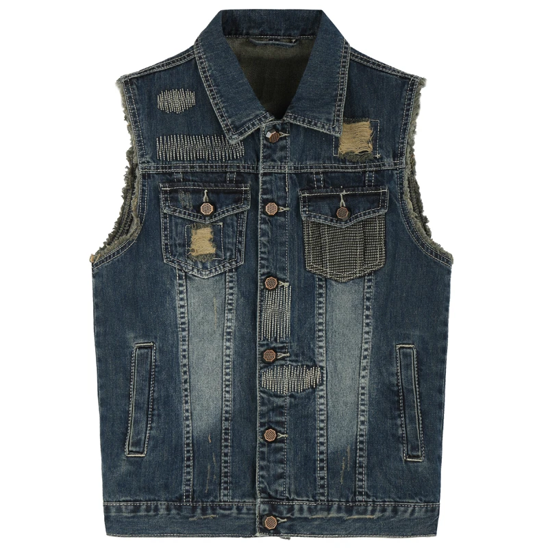 Spring Mens Denim Vests 100% Cotton Blue Color With Pockets For Man's Slim Fit Brand Clothing Male Wear Jeans Coats 590
Spring Mens Denim Vests 100% Cotton Blue Color With Pockets For Man's Slim Fit Brand Clothing Male Wear Jeans Coats 590