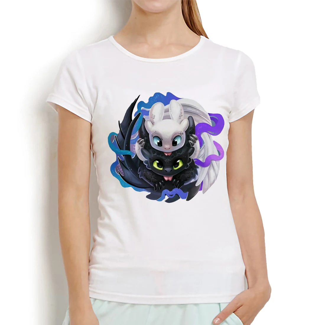 How to Train Your Dragon funny anime tshirt women 2019 summer new white casual t shirt Toothless and Light Fury t-shirts femme
How to Train Your Dragon funny anime tshirt women 2019 summer new white casual t shirt Toothless and Light Fury t-shirts femme