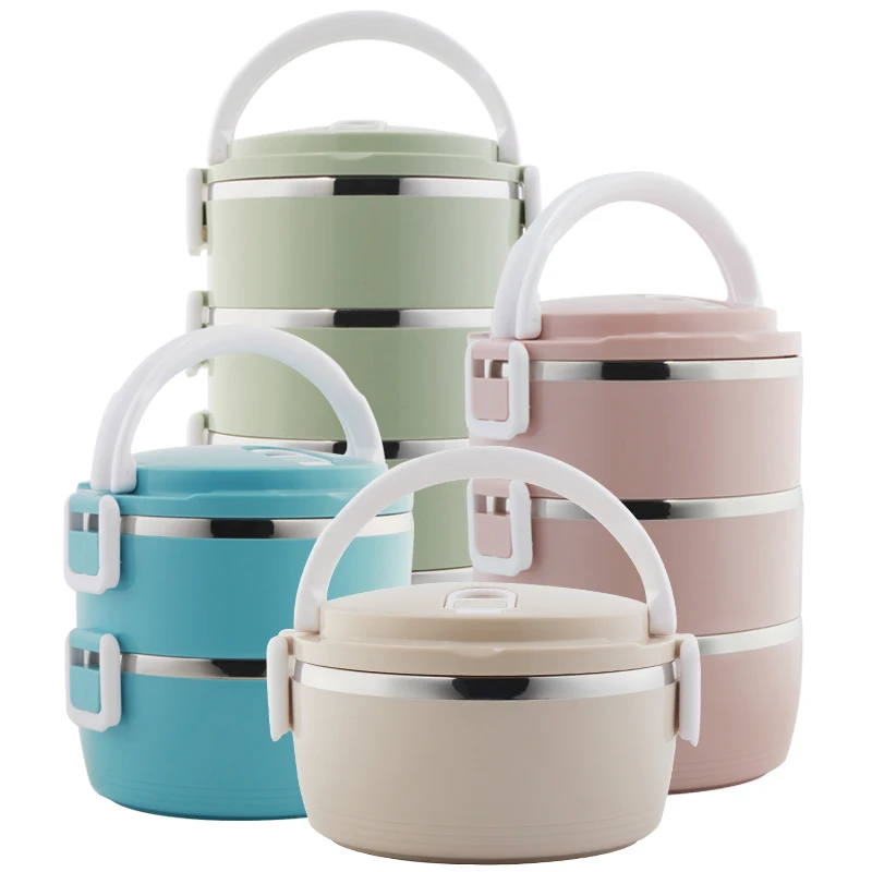 School Lunch Food Storage Container Bento Lunch Box Round Stainless Steel Thermos For Food With Containers For Kids
School Lunch Food Storage Container Bento Lunch Box Round Stainless Steel Thermos For Food With Containers For Kids