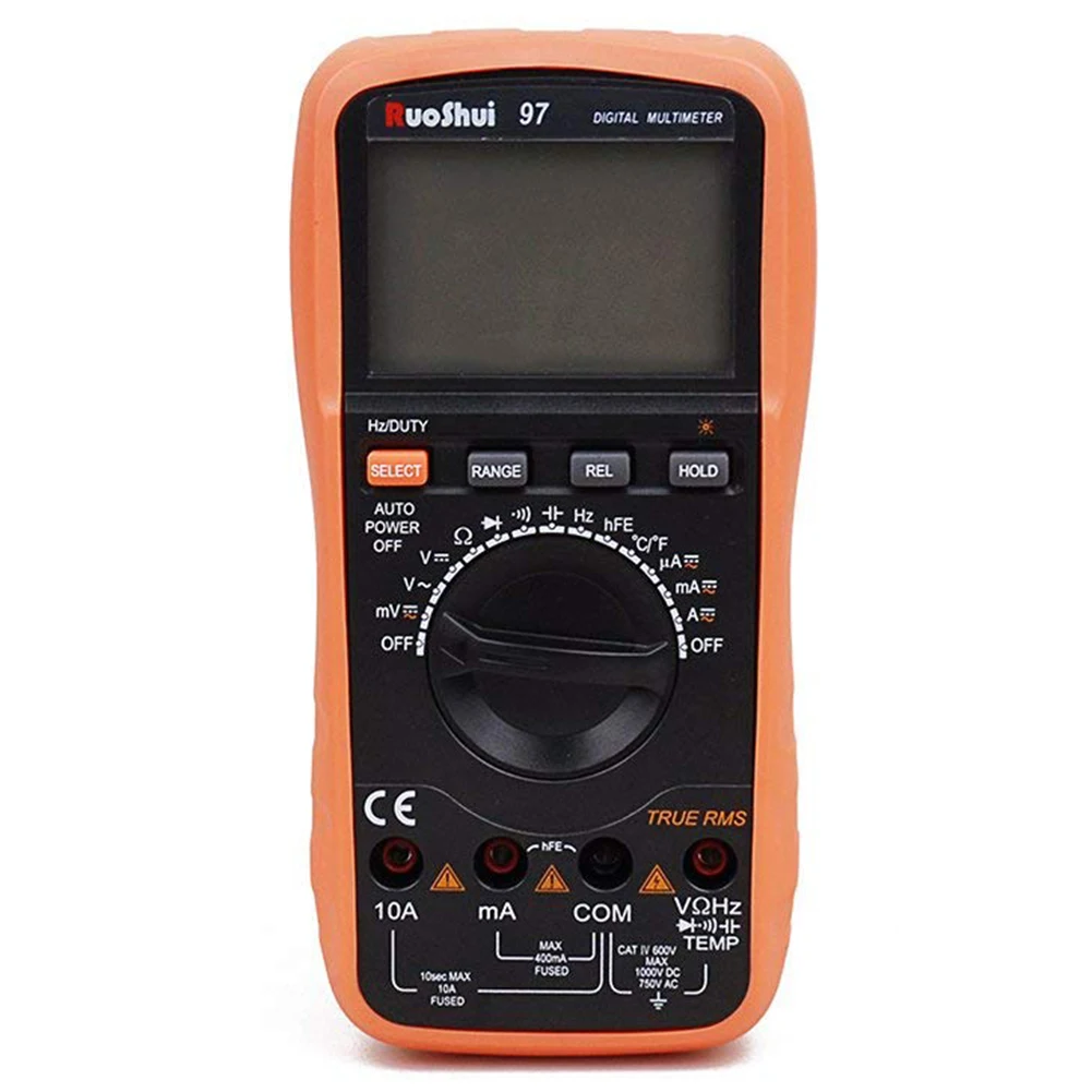 BIFI-RuoShui 97 Multimeter 3999 Counts Auto Range True RMS Digital Multimeter EU Plug
BIFI-RuoShui 97 Multimeter 3999 Counts Auto Range True RMS Digital Multimeter EU Plug