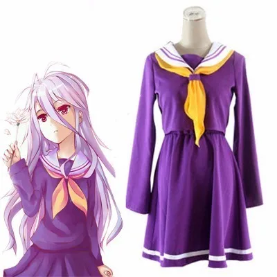 No Game No Life Shiro Cosplay Costume Women Purple Sailor Outfit Japanese School Uniform Long Straight Blue Purple Cosplay Wig
No Game No Life Shiro Cosplay Costume Women Purple Sailor Outfit Japanese School Uniform Long Straight Blue Purple Cosplay Wig
