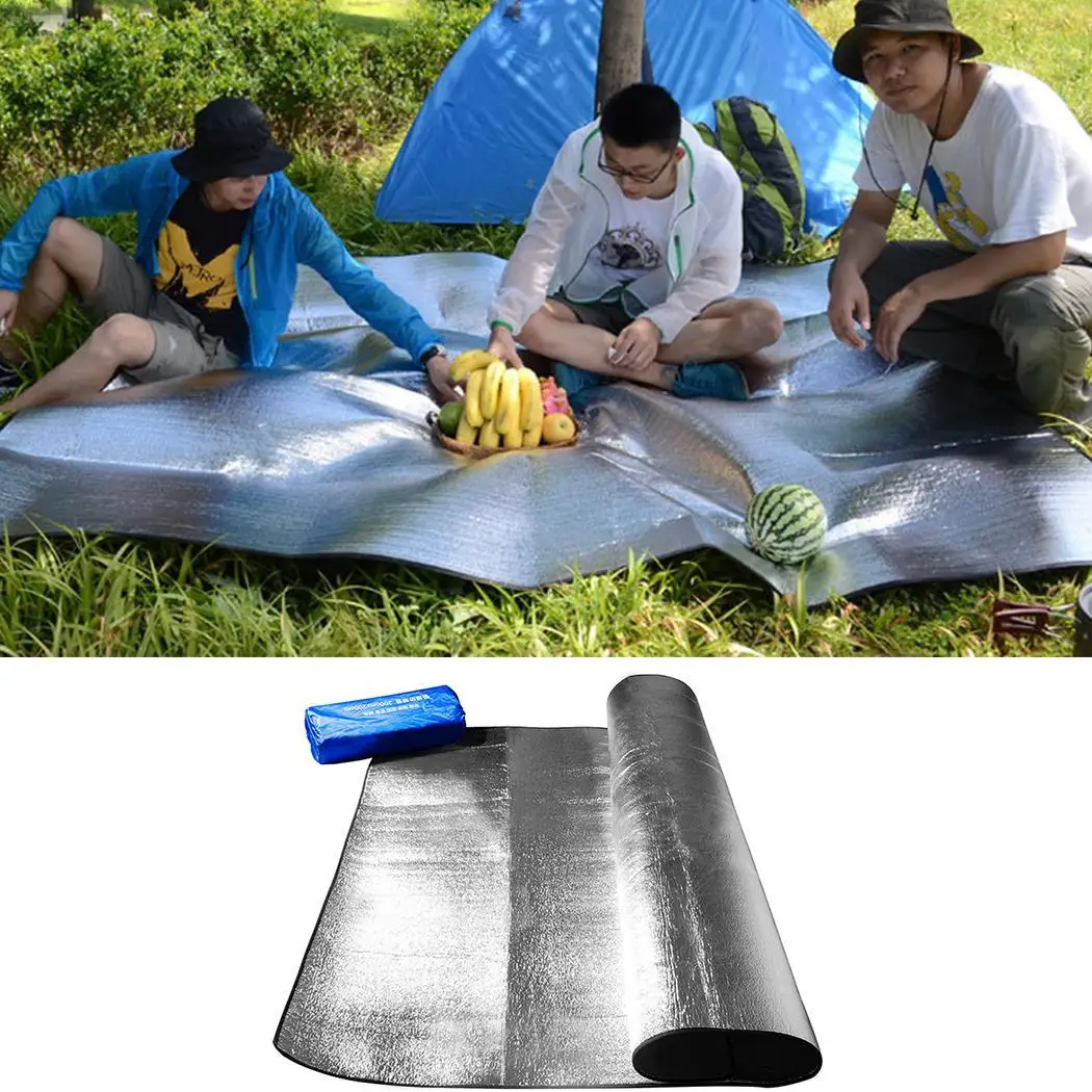 Double Aluminum Film Picnic Rug Camping Others Tent Moisture Proof Pad Beach Silver Sleeping Rug
Double Aluminum Film Picnic Rug Camping Others Tent Moisture Proof Pad Beach Silver Sleeping Rug