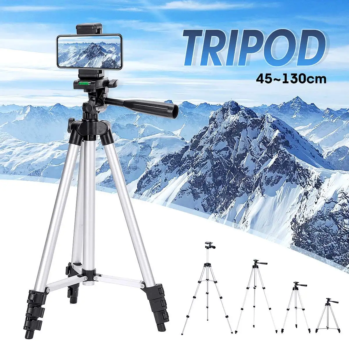New 45-130cm Universal Adjustable Tripod Stand Mount Holder Phone Clip Set For Cell Phones Digital Camera For iPhone For Samsung
New 45-130cm Universal Adjustable Tripod Stand Mount Holder Phone Clip Set For Cell Phones Digital Camera For iPhone For Samsung