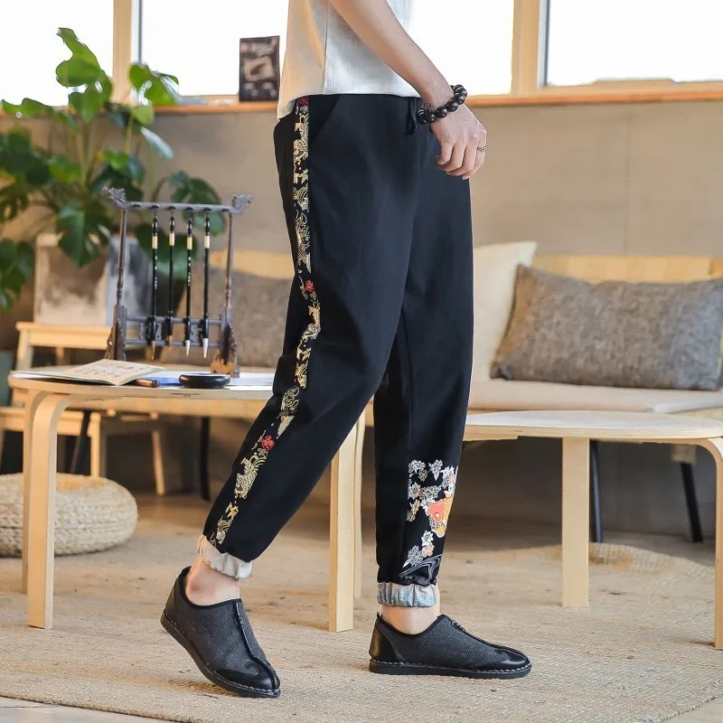 2019 New Embroidery Chinese Style Nine Point Men's Trousers Spring Casual Trousers Loose Large Size M-5XL Youth Men's Wear
2019 New Embroidery Chinese Style Nine Point Men's Trousers Spring Casual Trousers Loose Large Size M-5XL Youth Men's Wear