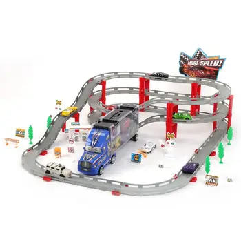 75pcs Train Set Transport Car Carrier Semi Truck Toy With Electric Car And Car Model
75pcs Train Set Transport Car Carrier Semi Truck Toy With Electric Car And Car Model