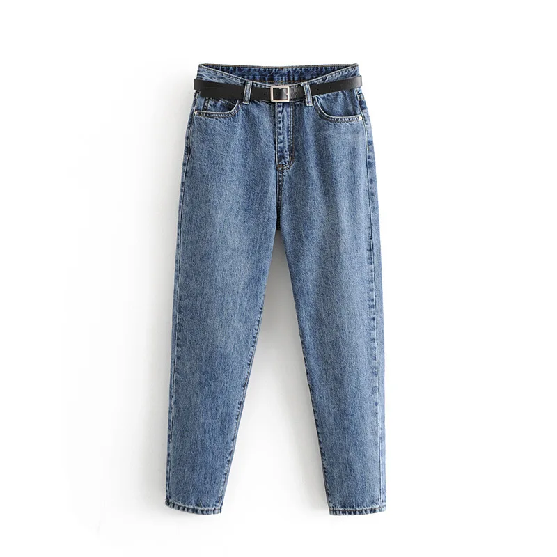 2019 Vintage High Waist Slim Straight Jeans Loose Trousers Denim Korean Streetwear Women With Belt Spring Summer Ladies Clothes
2019 Vintage High Waist Slim Straight Jeans Loose Trousers Denim Korean Streetwear Women With Belt Spring Summer Ladies Clothes