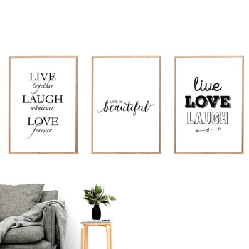 Simple laugh love live letter posters and prints HD Image waterproof material black and white for Home Decor No Framed
Simple laugh love live letter posters and prints HD Image waterproof material black and white for Home Decor No Framed