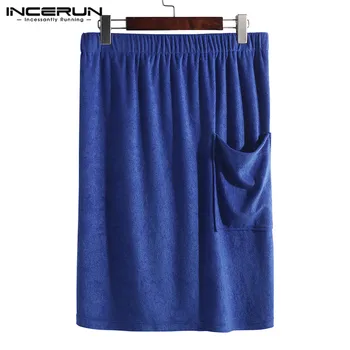2020 Mens Sleep Lounge Robe Pajamas Male Skirts Underwear Beach Bath Skirts Pockets Bottom Elastic Waist 5XL Bathrobes Hombre
2020 Mens Sleep Lounge Robe Pajamas Male Skirts Underwear Beach Bath Skirts Pockets Bottom Elastic Waist 5XL Bathrobes Hombre
