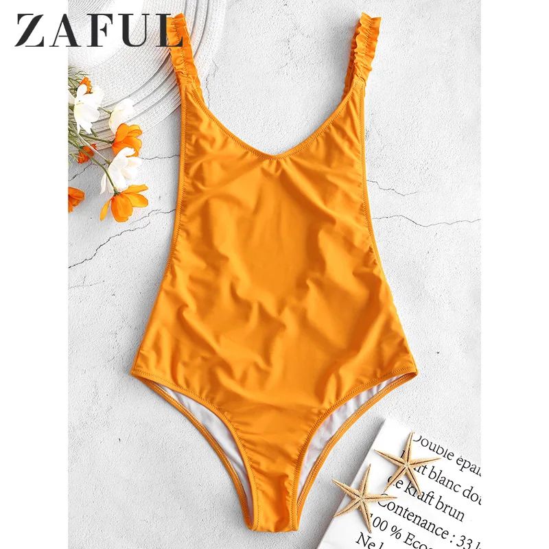 ZAFUL Sexy Backless Tie Front Ribbed High Leg Swimsuit Solid Bralette Beachwear Women One Piece Biquini Swimwear Swimsuits
ZAFUL Sexy Backless Tie Front Ribbed High Leg Swimsuit Solid Bralette Beachwear Women One Piece Biquini Swimwear Swimsuits