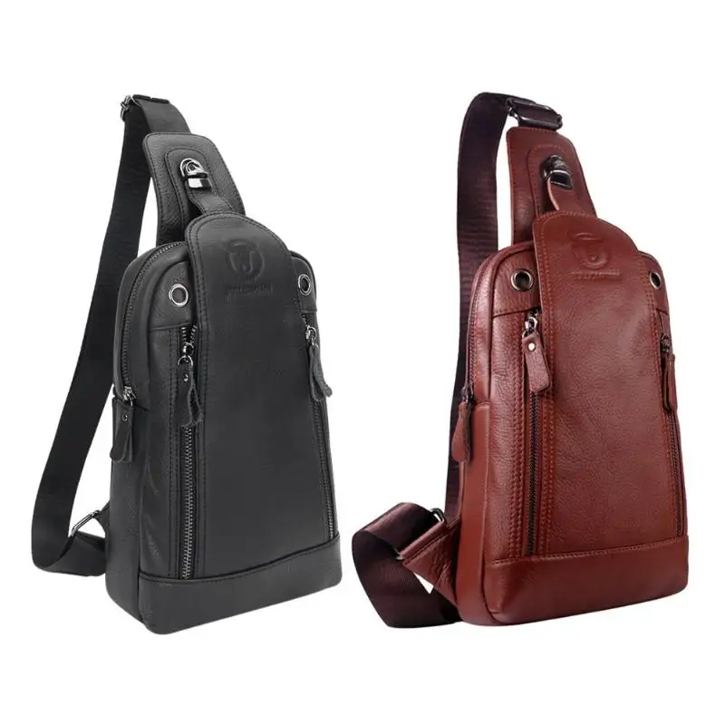 BULLCAPTAIN Men Genuine Leather Bags Cowhide Vintage Sling Chest Back Day Pack Travel fashion Crossbody Messenger Shoulder Bag
BULLCAPTAIN Men Genuine Leather Bags Cowhide Vintage Sling Chest Back Day Pack Travel fashion Crossbody Messenger Shoulder Bag