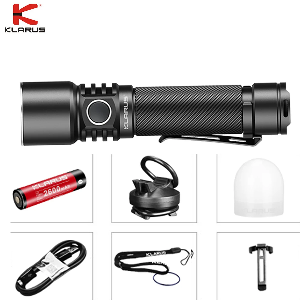 Klarus ST15R USB Charging Flashlight CREE XP-L HD V6 max 1200 lumen beam throw 260 meter + 2600mAh battery bike mount Diffuser
Klarus ST15R USB Charging Flashlight CREE XP-L HD V6 max 1200 lumen beam throw 260 meter + 2600mAh battery bike mount Diffuser