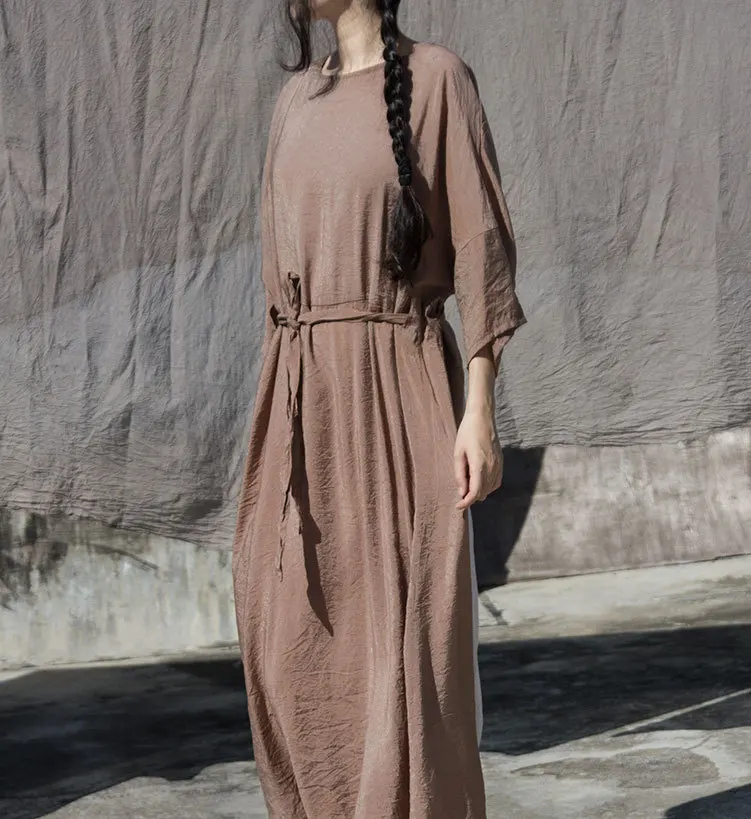 Women dress 2019 Original design new arrival Spring and summer Splicing Color collision gloss Khaki Dress Robe N408
Women dress 2019 Original design new arrival Spring and summer Splicing Color collision gloss Khaki Dress Robe N408