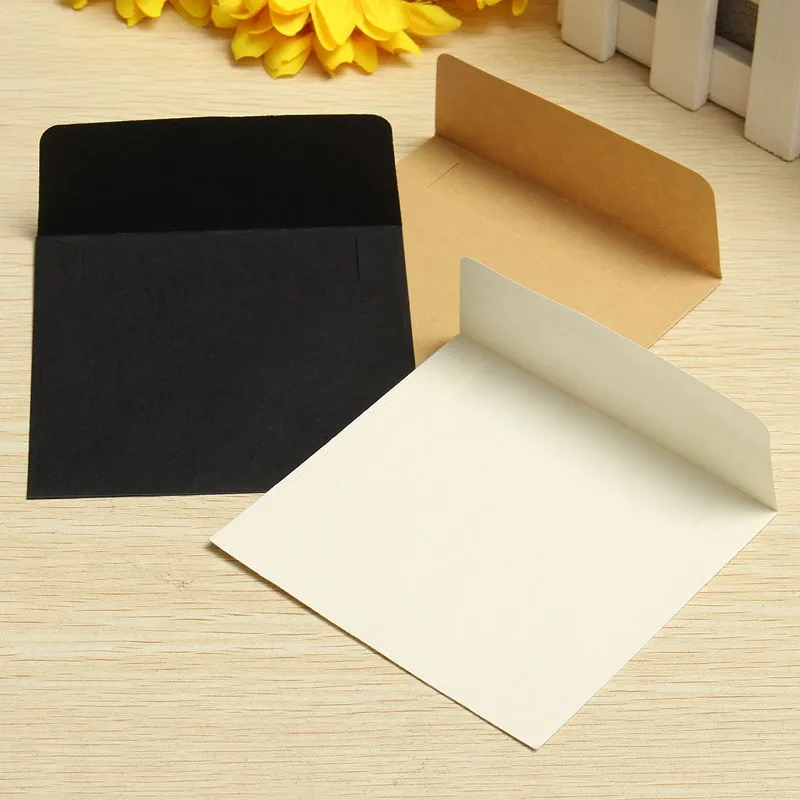 20pcs/set Vintage White Black Kraft Blank Mini Paper Window Envelopes Wedding Invitation Greeting Cards Envelope Gift 3 Color
20pcs/set Vintage White Black Kraft Blank Mini Paper Window Envelopes Wedding Invitation Greeting Cards Envelope Gift 3 Color