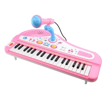 Children'S Musical Instruments Children'S 37-Key Plug-In Microphone With Microphone Multi-Function Music Piano Toy Early Child
Children'S Musical Instruments Children'S 37-Key Plug-In Microphone With Microphone Multi-Function Music Piano Toy Early Child