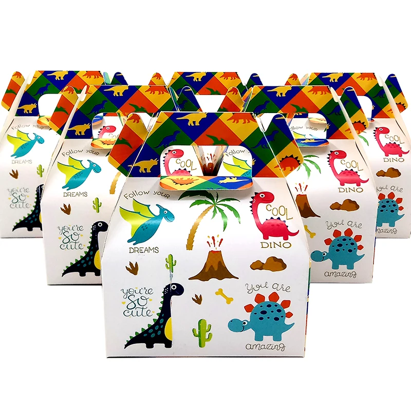 24pcs/lot Candy Box Cake Box Gift Bags for Kids New Dinosaur Dino Theme Party Baby Shower Party Decoration Party Favor Supplies
24pcs/lot Candy Box Cake Box Gift Bags for Kids New Dinosaur Dino Theme Party Baby Shower Party Decoration Party Favor Supplies