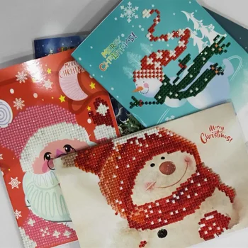 DIY Drilled Diamond Painting Christmas Greeting Cards Festival Birthday Greeting Card 3D Painting Kits Painting Christmas Gift
DIY Drilled Diamond Painting Christmas Greeting Cards Festival Birthday Greeting Card 3D Painting Kits Painting Christmas Gift