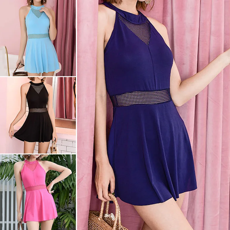 2019 New Women Swimwear One PieceSolid Vintage Bikinis 2019 Mujer High Neck Swimsuit Conservative Skirt Beach Wear Monokini
2019 New Women Swimwear One PieceSolid Vintage Bikinis 2019 Mujer High Neck Swimsuit Conservative Skirt Beach Wear Monokini