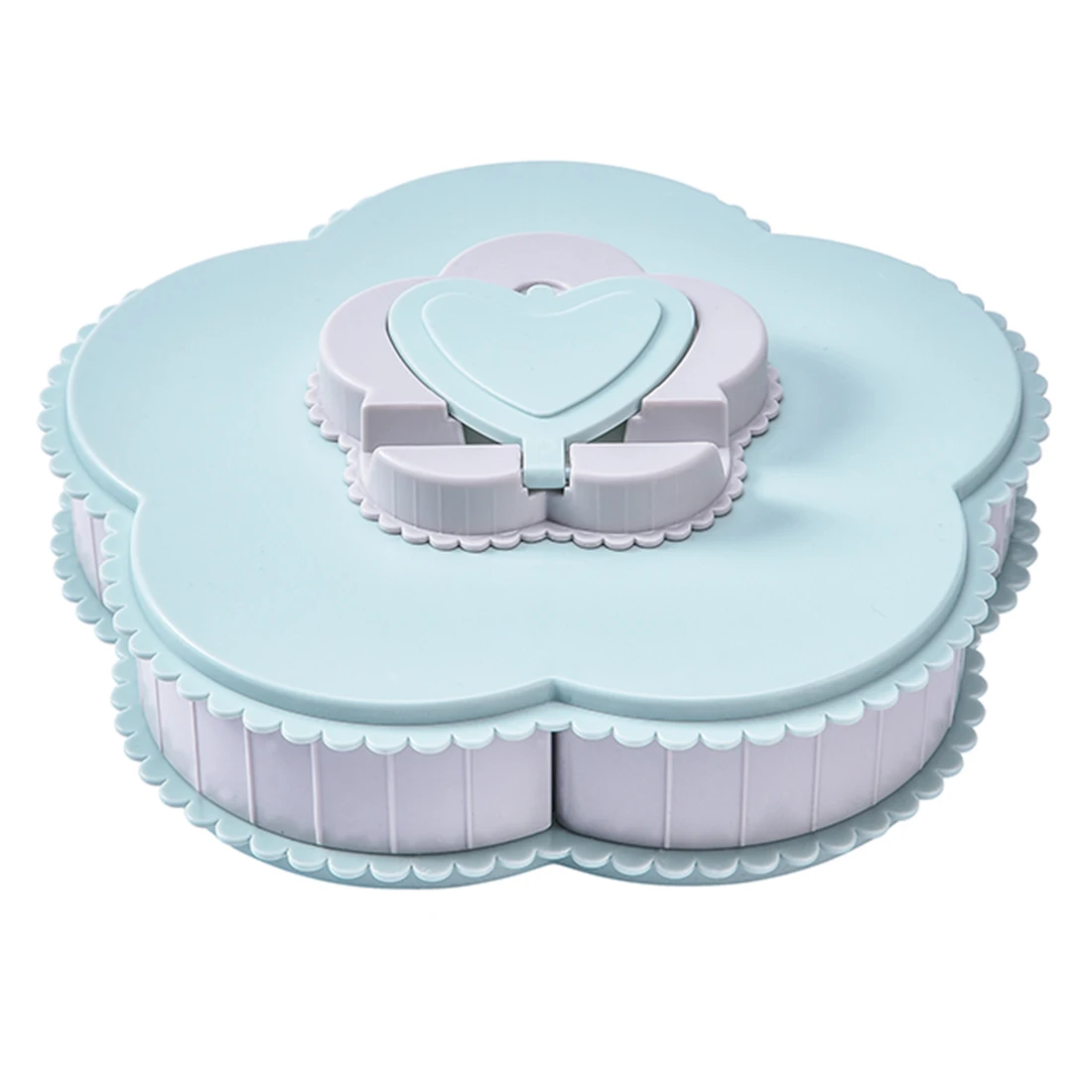 1Pcs Rotating Candy Storage Box Flower Petal Shaped Dried Fruit Plate Nuts Snack Dessert Dish Party Food Storage Box With Lid
1Pcs Rotating Candy Storage Box Flower Petal Shaped Dried Fruit Plate Nuts Snack Dessert Dish Party Food Storage Box With Lid