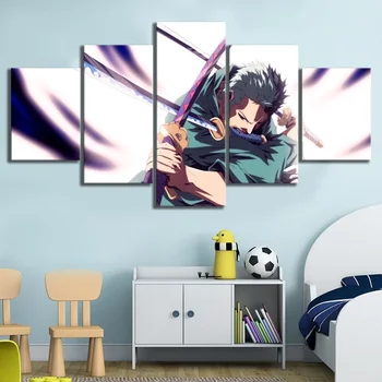 5 Piece Wall Art Anime Poster Picture One Piece Roronoa Zoro Poster Wall Painting for Home Modern Decor Canvas Wholesale
5 Piece Wall Art Anime Poster Picture One Piece Roronoa Zoro Poster Wall Painting for Home Modern Decor Canvas Wholesale
