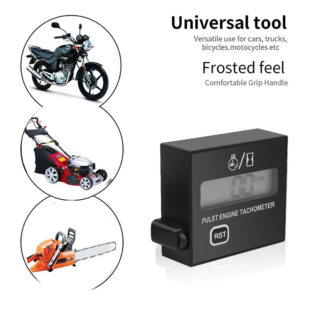 New arrival Gasoline Digital Engine Tachometer Induction Pulst Tach meter waterproof with Battery for Chain Saw Mower 2/4 Stroke
New arrival Gasoline Digital Engine Tachometer Induction Pulst Tach meter waterproof with Battery for Chain Saw Mower 2/4 Stroke