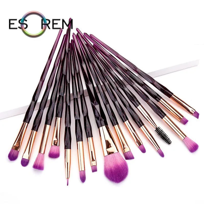 ESOREM 15Pcs Fashion Eye Brush Set Make Up Eyeshadow Blending Brush Eyelash Mascara Pennelli Trucco Diamond Handle Powder Brush
ESOREM 15Pcs Fashion Eye Brush Set Make Up Eyeshadow Blending Brush Eyelash Mascara Pennelli Trucco Diamond Handle Powder Brush