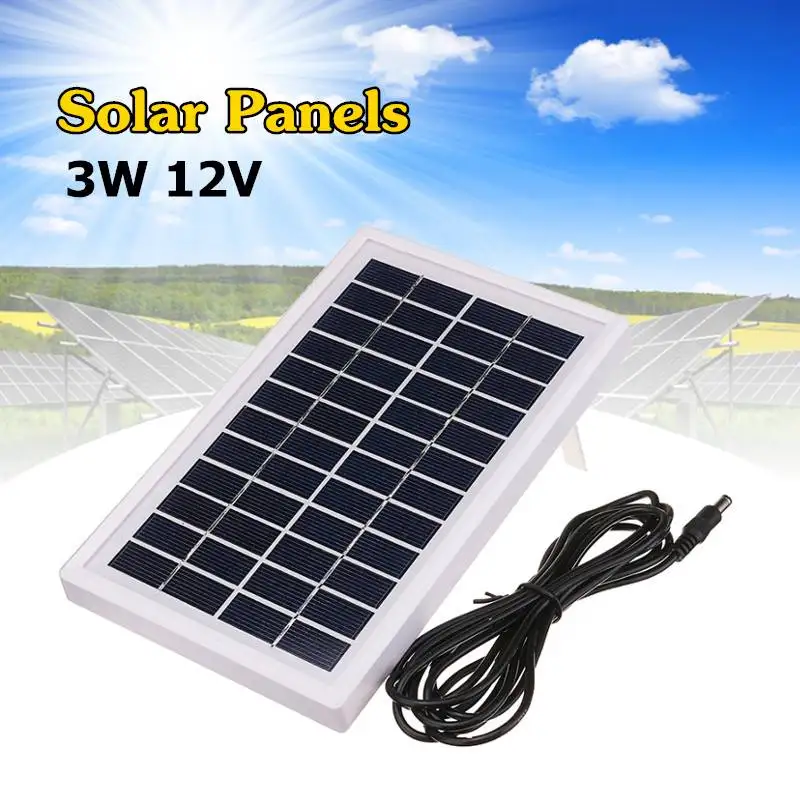 LEORY 3W 12V Polycrystalline Solar Panel DIY Solar Module System For Battery Charger DC12V Outputs
LEORY 3W 12V Polycrystalline Solar Panel DIY Solar Module System For Battery Charger DC12V Outputs