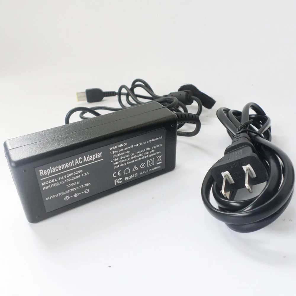 Notebook 65W AC Power Adapter Battery Charger For Lenovo ThinkPad T431s T440 T440p T440s T450 T450s T460 T460s 20V 3.25A NEW
Notebook 65W AC Power Adapter Battery Charger For Lenovo ThinkPad T431s T440 T440p T440s T450 T450s T460 T460s 20V 3.25A NEW