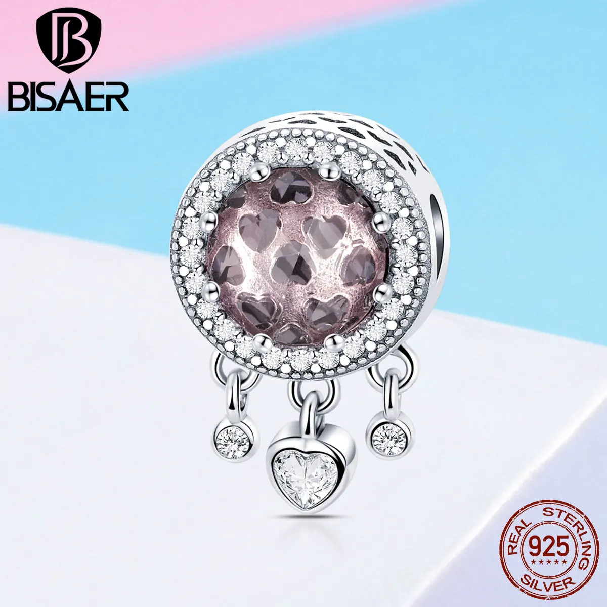 BISAER 925 Sterling Silver Dangle Heart Radiant CZ Beads Charms fit Women Charm Bracelets Beads Silver 925 Jewelry Making ECC998
BISAER 925 Sterling Silver Dangle Heart Radiant CZ Beads Charms fit Women Charm Bracelets Beads Silver 925 Jewelry Making ECC998