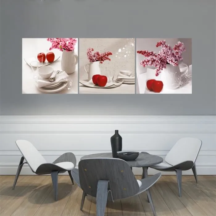 Triple Red Apple Vase Canvas Painting Decorative Oil Painting Wall Art Canvas Frameless Wall Pictures for Living Room Pictures
Triple Red Apple Vase Canvas Painting Decorative Oil Painting Wall Art Canvas Frameless Wall Pictures for Living Room Pictures