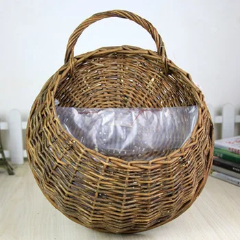 willow rattan flower vase hanging basket FLOWER balcony wall hanging round garden Florist natural material
willow rattan flower vase hanging basket FLOWER balcony wall hanging round garden Florist natural material