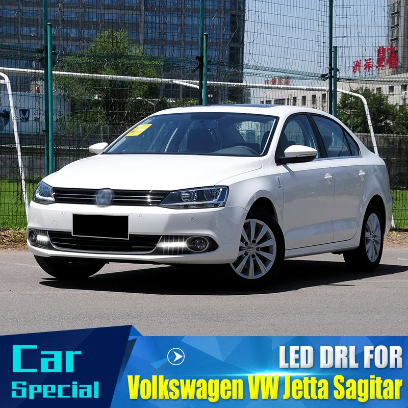 Бесплатная доставка для 2012 Volkswagen VW Jetta Sagitar светодиодный DRL Дневной светильник с