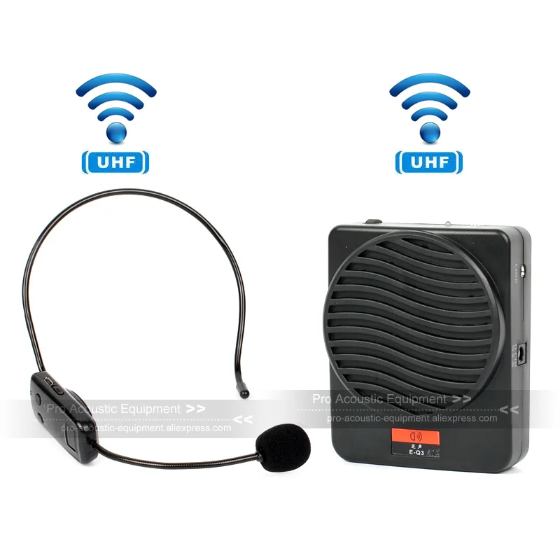 Portable Wireless Megaphone Voice Amplifier Booster Speaker Headset Earset Headworn Microphone Teaching Tour Guide PA System
Portable Wireless Megaphone Voice Amplifier Booster Speaker Headset Earset Headworn Microphone Teaching Tour Guide PA System