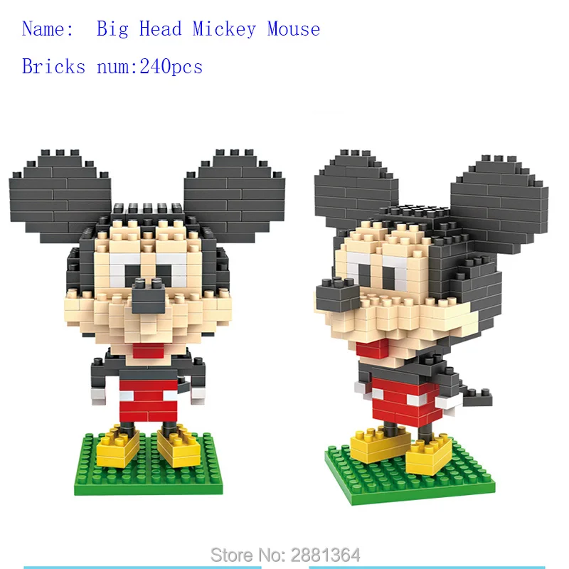 LOZ 9413 Single Sale Mini Big Head Mickey Mouse Diamond Bricks Cartoon Doll cute Building Blocks educational Toys for Children
LOZ 9413 Single Sale Mini Big Head Mickey Mouse Diamond Bricks Cartoon Doll cute Building Blocks educational Toys for Children