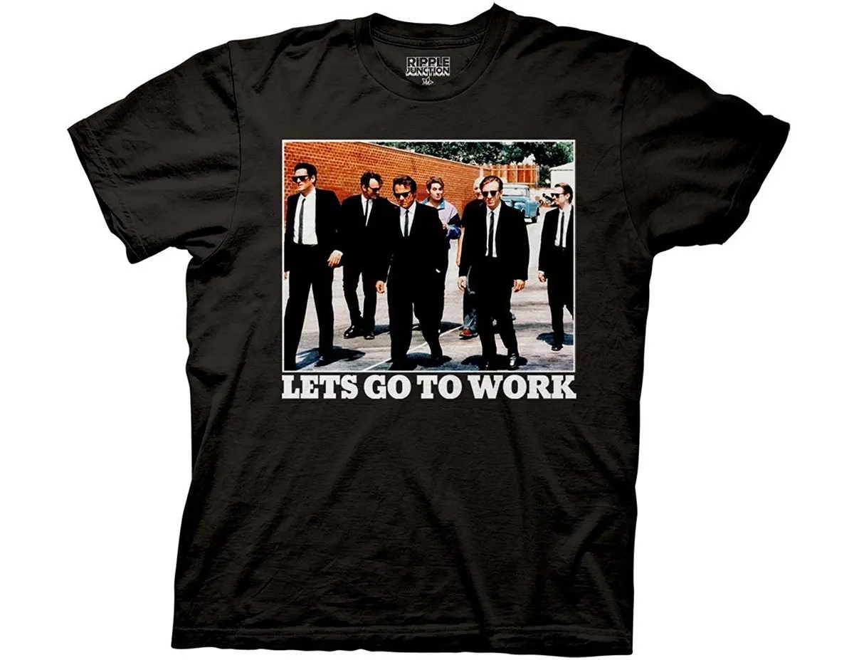 Reservoir Dogs - Lets Go To Work T-Shirt High Quality Custom Printed Tops Hipster Tees T Shirt 2018 Short Sleeve O-Neck
Reservoir Dogs - Lets Go To Work T-Shirt High Quality Custom Printed Tops Hipster Tees T Shirt 2018 Short Sleeve O-Neck