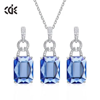 CDE 925 Sterling Silver Jewelry Set Women Embellished with crystals from Swarovski Blue Crystals Jewelry Set Mothers Day Gift
CDE 925 Sterling Silver Jewelry Set Women Embellished with crystals from Swarovski Blue Crystals Jewelry Set Mothers Day Gift