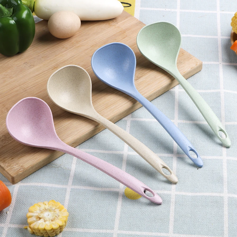 Eco-Friendly Long Handle Meal Dinner Scoop Ladle Soup Spoon Wheat Straw Kitchen Supplies Tableware
Eco-Friendly Long Handle Meal Dinner Scoop Ladle Soup Spoon Wheat Straw Kitchen Supplies Tableware