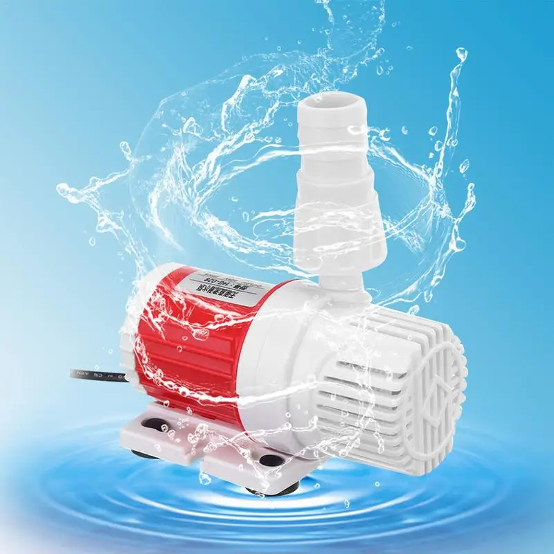Submersible Pump DC12V 20W Portable 1100L/H Max Lift 5M Water Pump Aquarium Fish Tank For Horticultural Irrigation Aquaculture
Submersible Pump DC12V 20W Portable 1100L/H Max Lift 5M Water Pump Aquarium Fish Tank For Horticultural Irrigation Aquaculture