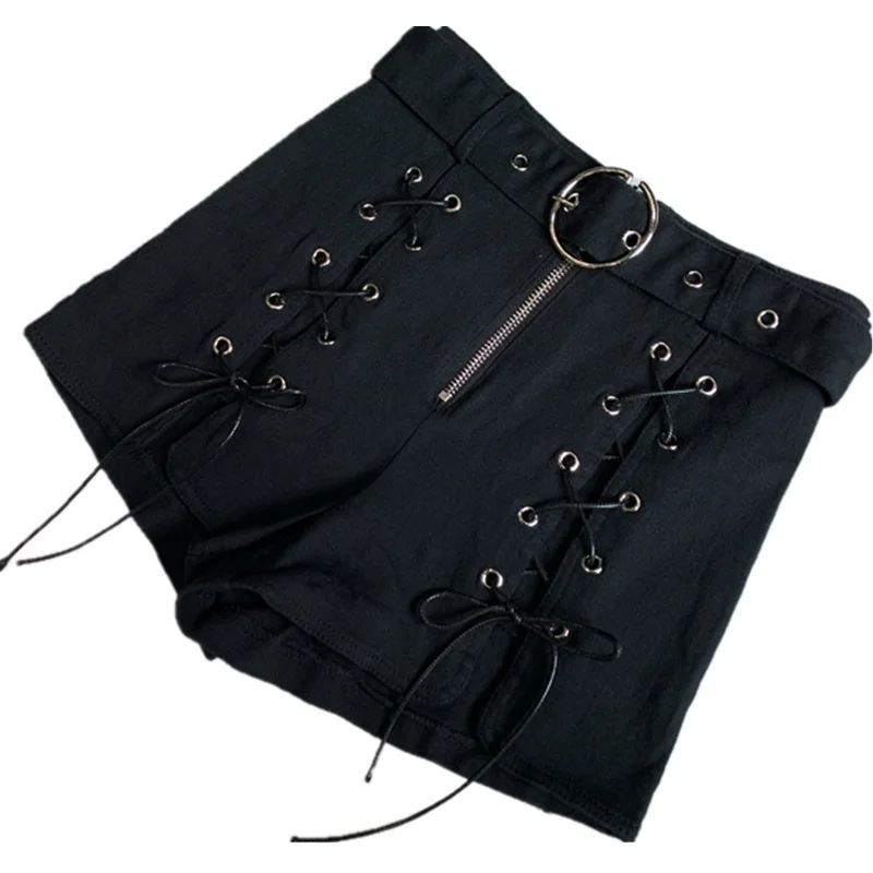Punk Shorts Women Hollow Out Slim Zipper Lace-Up Sexy Shorts New Summer Streetwear Shorts Female Fashion
Punk Shorts Women Hollow Out Slim Zipper Lace-Up Sexy Shorts New Summer Streetwear Shorts Female Fashion