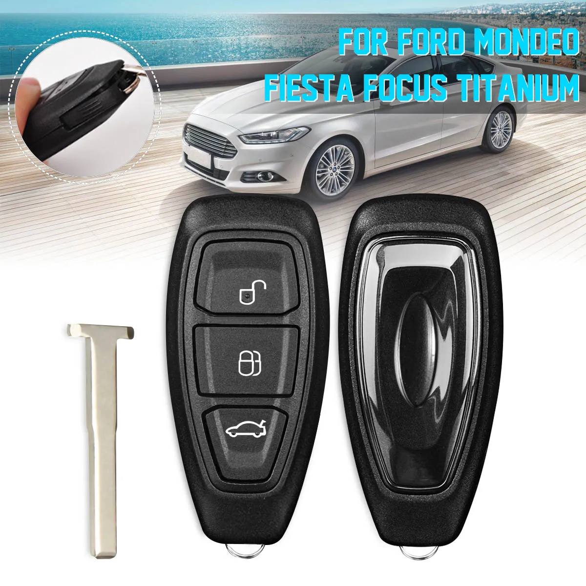 3 Button Remote Smart Key Case for Ford for Mondeo for Fiesta 2008 2009 2010 2011-2014 for Focus Titanium FOB Shell Replacement
3 Button Remote Smart Key Case for Ford for Mondeo for Fiesta 2008 2009 2010 2011-2014 for Focus Titanium FOB Shell Replacement