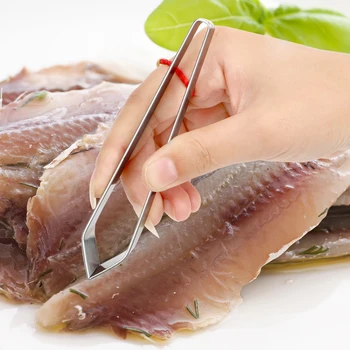 Fish Bone Tweezers Pick-Up Remover Seafood Tools Gadgets Stainless Steel Kitchen Accessories
Fish Bone Tweezers Pick-Up Remover Seafood Tools Gadgets Stainless Steel Kitchen Accessories