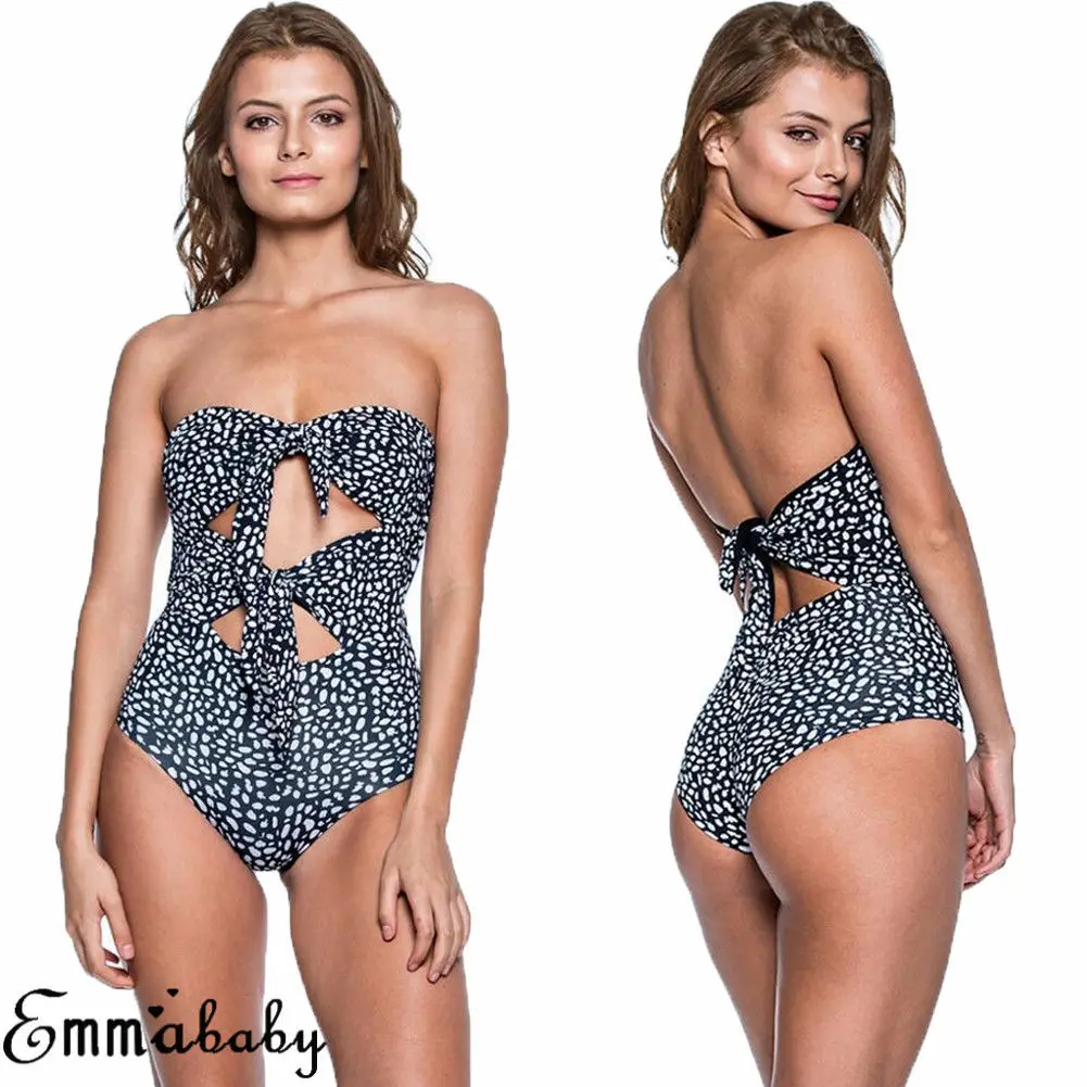 Sexy High Waist Swimwear Women One Piece Swimsuit 2019 New Bandage Dot Printed Push Up Padded Summer Women Bathing Suit Bather
Sexy High Waist Swimwear Women One Piece Swimsuit 2019 New Bandage Dot Printed Push Up Padded Summer Women Bathing Suit Bather