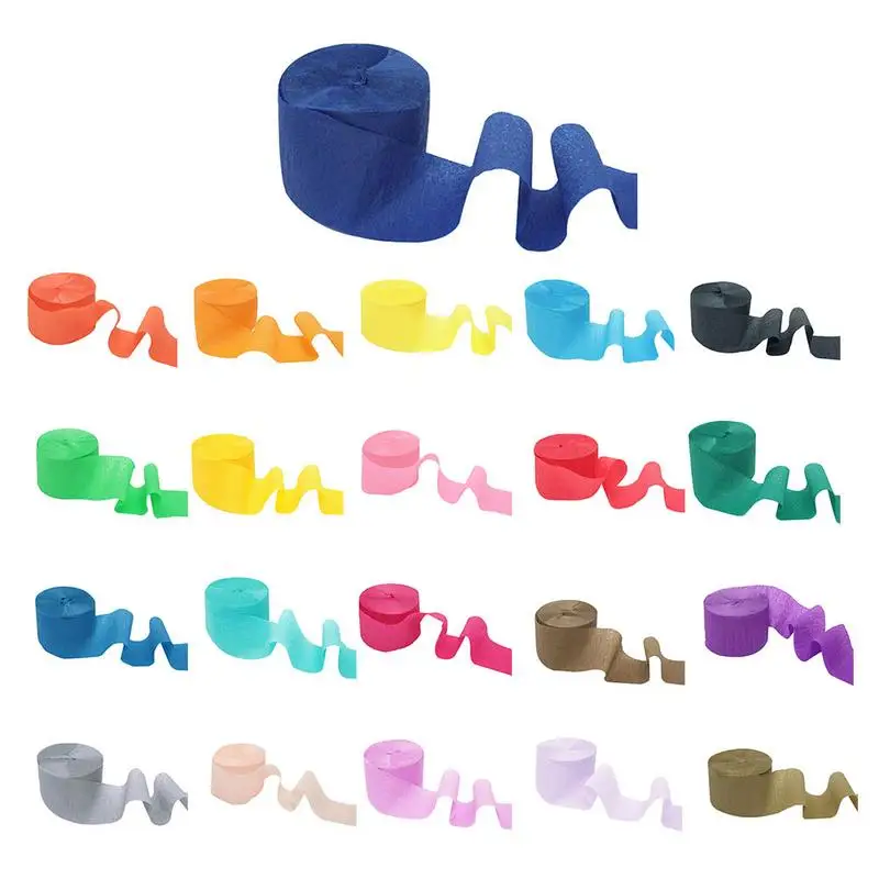 Crepe Paper Streamers For Birthday Party Family Gathering Wrinkled Roll Pull Flower Decoration Ribbons Wedding Room
Crepe Paper Streamers For Birthday Party Family Gathering Wrinkled Roll Pull Flower Decoration Ribbons Wedding Room