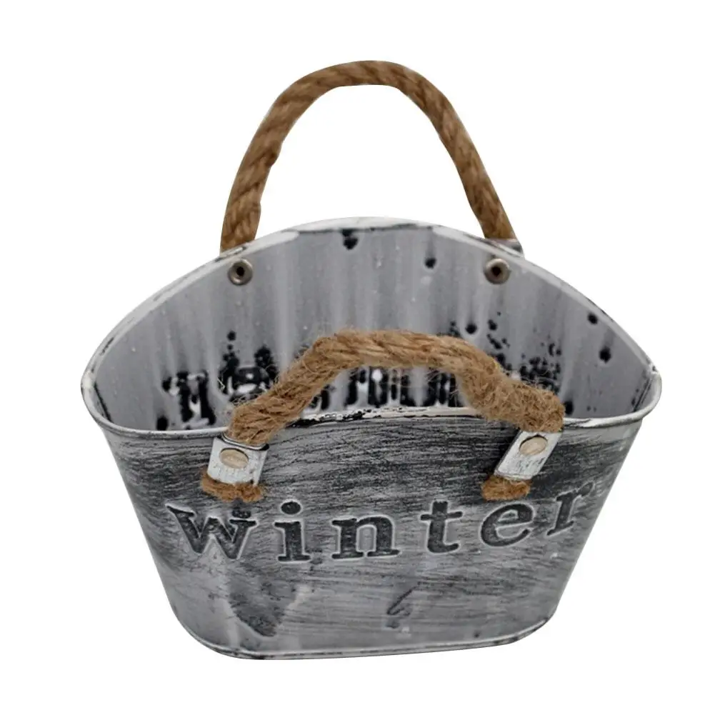 Innovative Vintage Iron Flower Bucket Restaurant Iron Storage Barrel Simulated Flower Pot Succulent Plant Iron Barrel
Innovative Vintage Iron Flower Bucket Restaurant Iron Storage Barrel Simulated Flower Pot Succulent Plant Iron Barrel